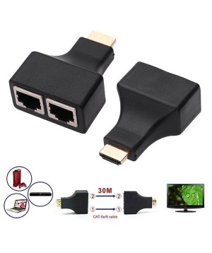 Extensor de HDMI Via Cabo de Rede RJ45 2 Unidades