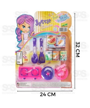 Kit Cozinha Feliz 10 Peças Jessie Pica Pau 609