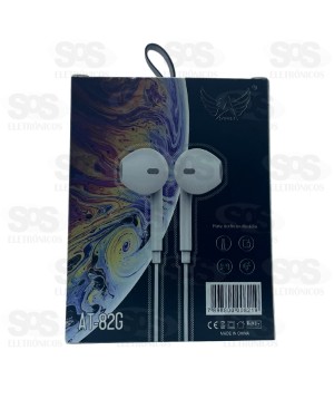 Fone De Ouvido Com Fio E Microfone Para Iphone Lightning AT-82G