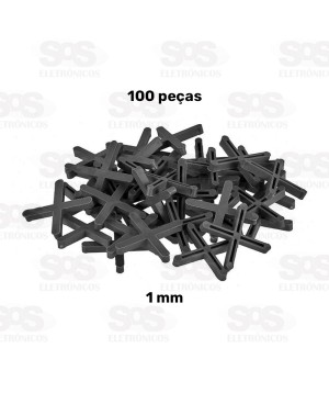 Espaçador Para Pisos e Revestimentos 1MM 100 Peças Brasfort 7447
