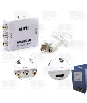 Conversor RCA Para HDMI 1080P