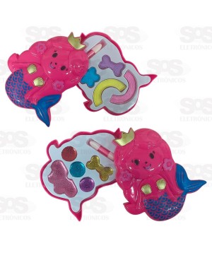 Kit De Maquiagem Para Boneca Sereia Toy King TK-1699