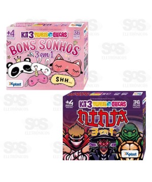 Kit 3 Em 1 Quebra-Cabeça 36 Peças Xplast 5006