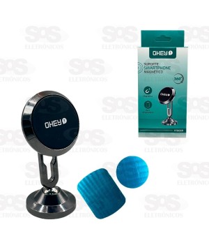 Suporte Para Smartphone 360° Magnético Alumínio Ohey FF0059