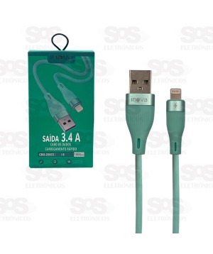Cabo De Dados Rápido 3.4A Iphone 1 Metro Inova CBO-20003