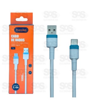 Cabo Emborrachado Type C 1 Metro Basike CBO-7424