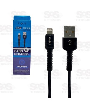 Cabo De Dados Iphone 1 Metro 3.4A Inova CBO-7548