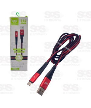 Cabo De Dados Micro USB V8 3.4A 1 Metro Altomex AL-2051-V8