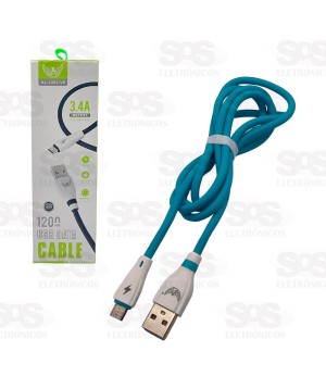 Cabo De Dados Micro USB V8 3.4A 1.2 Metros Altomex AL-2062-V8
