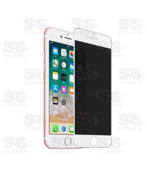 Película De Privacidade 3D Branca Iphone 6 Plus