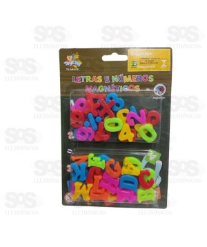 Kit Letras e Números Magnético Toy King tk-4438