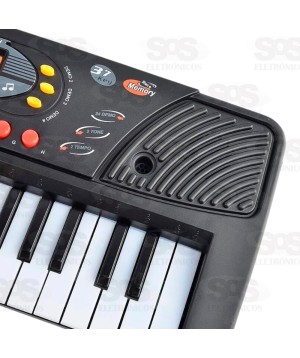 Teclado Infantil Com Microfone Toy King TK-AB3305