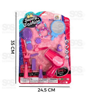 Kit de Beleza Princesa Fashion 11 Peças Toy King TK-4335