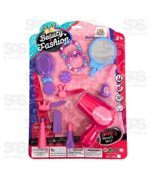 Kit de Beleza Princesa Fashion 11 Peças Toy King TK-4335