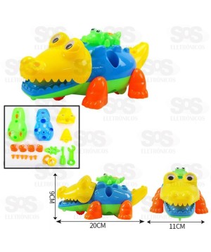 Jacaré Cute Monta Desmonta Toy King TK-AB4677