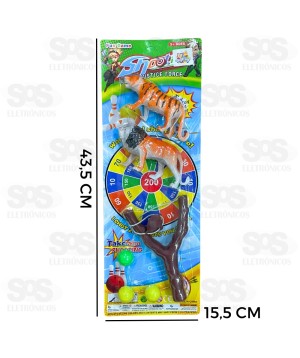 Estilingue Tiro Ao Alvo Caça Na Selva Toy King TK-AB5167