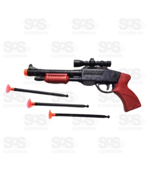 Espingarda De Brinquedo 3 Dardos Toy King TK-AB5061