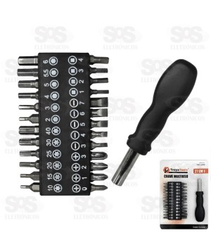 Jogo De Chave Multiuso 27 em 1 Troya Tools TRY-6028
