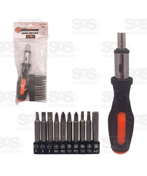 Jogo De Chave Multiuso 12 em 1 Troya Tools TRY-6046