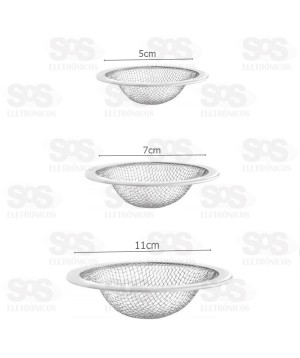 Kit Ralo Para Pia 3 Unidades Aço Caerus CRS-1398