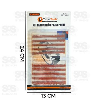 Kit Reparo Para Pneus 10 Unidades Troya Tools TRY-6035/0166