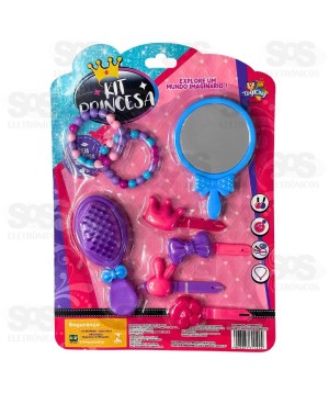 Kit De Beleza Princesa Com 8 Peças Toy King TK-AB4334