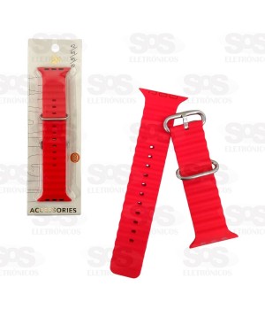 Pulseira Ondas De Silicone Smartwatch Tamanhos e Cores Sortidas