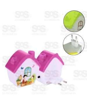 Luz Noturna LED Casinha Bivolt MiniStar MS-D220