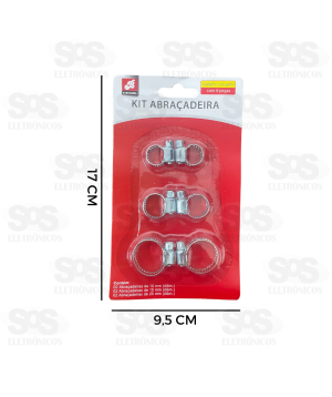 Kit Abraçadeira 6 Unidades Barcelona BAR-13987-6