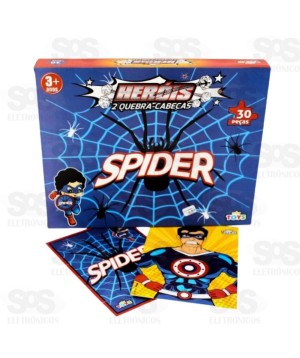Quebra-Cabeça Heróis 2 Modelos 30 Peças Mini Toys 0919
