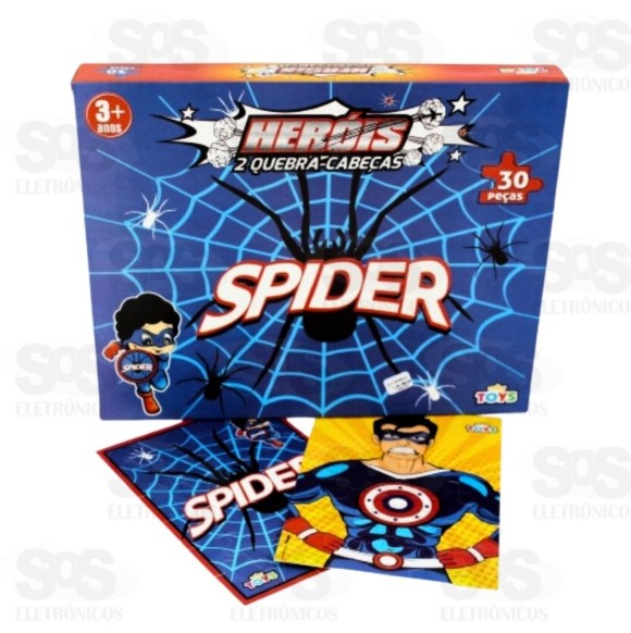 Quebra-Cabeça Heróis 2 Modelos 30 Peças Mini Toys 0919