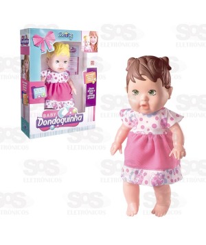 Boneca Baby Dondoquinha Morena Nova Toys 1112