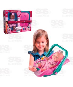 Bebê Passeio Musical Branca Nova Toys 1135