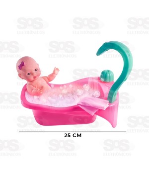 Boneca Bibiane Na Banheira Nova Toys 1121