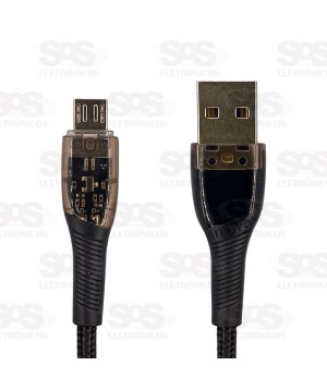 Cabo De Dados Micro USB V8 3.4A 1 Metro Inova CBO-20289