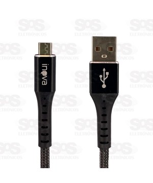 Cabo De Dados Micro USB V8 3.4A 1 Metro Inova CBO-7543
