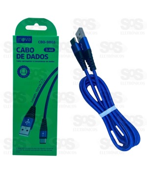 Cabo De Dados Rápido Type C 1 Metro 3.4A Inova CBO-9865
