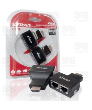 Extensor de HDMI Via Cabo de Rede RJ45 2 Unidades
