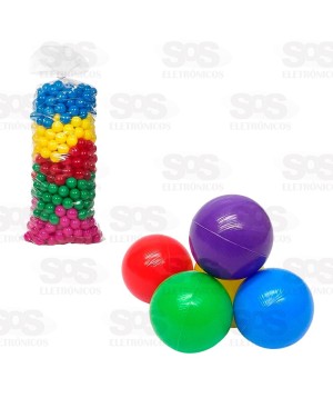Kit Bolinhas Plásticas Coloridas Para Piscina 100 Unidades