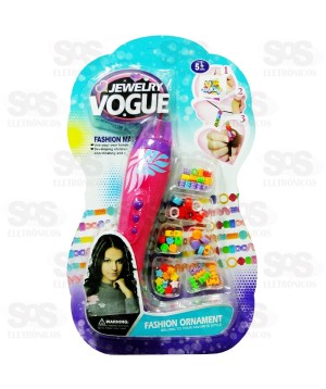 Kit Beleza Aplicador e Miçanga Infantil Com 48 Peças Toy King TK-AB6179