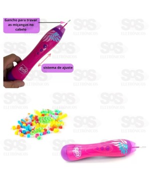 Kit Beleza Aplicador e Miçanga Infantil Com 48 Peças Toy King TK-AB6179