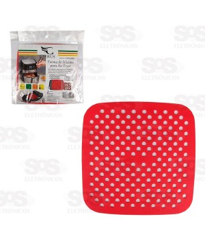 Tapete Protetor Quadrada De Silicone Para Air Fryer 18,5CM Caerus CRS-1830