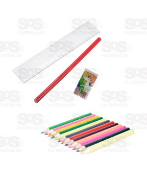 Kit Maleta De Pintura 68 Peças Unicórnio Mágico Toy King TK-CR10