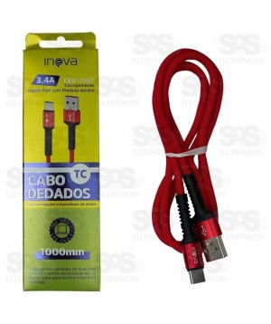 Cabo De Nylon Reforçado Type C 1 Metro Inova CBO-7547