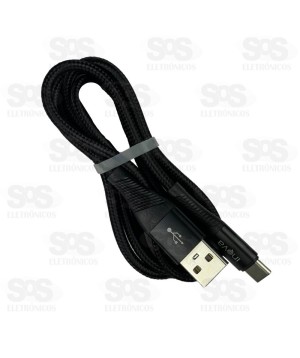 Cabo De Nylon Type C 3.4A 1 Metro Inova CBO-6086