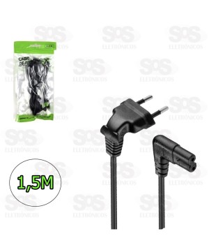 Cabo De Força Tipo 8 (Rádio) 90 graus Bipolar 1,50 Metros X-Cell XC-CF-12