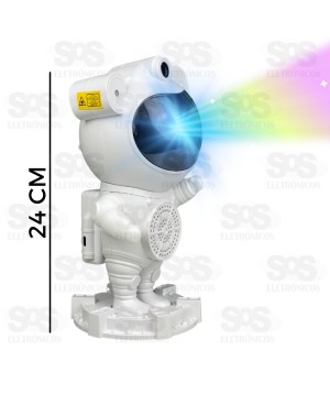 Astronauta Projetor De Galáxia LED Caixa De Som Bluetooth