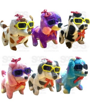 Cachorrinho Fashion Pelúcia Pula Anda e Late Toy king DG-03