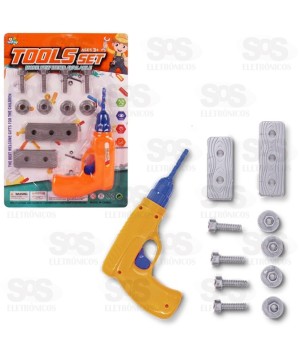 Brinquedo Kit Furadeira Com 11 Peças Toy King TK-AB5857