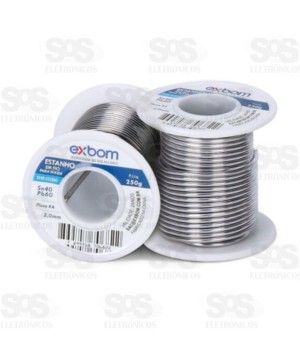 Estanho Para Solda Em Fio Carretel 2 mm 250g Exbom EF40-G250M20